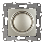 Светорегулятор поворотный 400 Вт Эра Elegance Шампань (в сборе) 