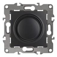 Светорегулятор поворотный 400 Вт Эра Elegance Антрацит (в сборе) 