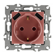 Розетка силовая с USB зарядкой Эра 12N Медь (в сборе) 