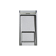 Розетка компьютерная 1xRJ45 UTP 6 кат. на 1 модуль Bticino Living Light Air Алюминий (в сборе) 