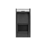 Розетка компьютерная 1xRJ45 UTP 6 кат. на 1 модуль Bticino Livinglight Антрацит (в сборе) 