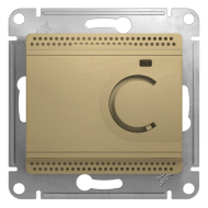 Терморегулятор для теплого пола с внешним датчиком Schneider Electric Glossa Титан (в сборе) 