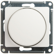 Светорегулятор поворотный 300 Вт Schneider Electric Glossa Перламутровый (в сборе) 