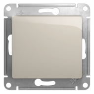 Выключатель одноклавишный Schneider Electric Glossa Молочный (в сборе) 