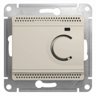 Терморегулятор для теплого пола с внешним датчиком Schneider Electric Glossa Молочный (в сборе) 