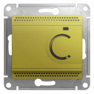 Терморегулятор для теплого пола с внешним датчиком Schneider Electric Glossa Фисташковый (в сборе) 