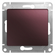 Выключатель одноклавишный Schneider Electric Glossa Баклажановый (в сборе) 