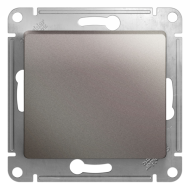 Выключатель одноклавишный Schneider Electric Glossa Платина (в сборе) 