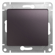 Выключатель одноклавишный Schneider Electric Glossa Сиреневый туман (в сборе) 