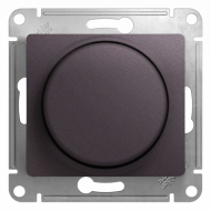 Светорегулятор поворотный 300 Вт Schneider Electric Glossa Сиреневый туман (в сборе) 