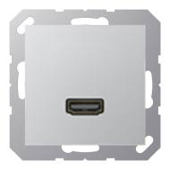 Розетка HDMI Jung A Creation Алюминий (в сборе) 