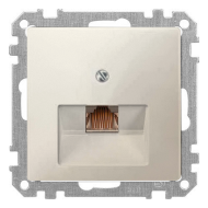 Розетка телефонная 1xRJ11 Merten Antique Бежевый (в сборе) 