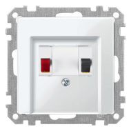 Розетка аккустическая Merten Antique Полярно - белый (в сборе) 