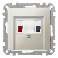 Розетка аккустическая Merten Antique Бежевый (в сборе) 