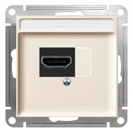 Розетка HDMI Merten Antique Бежевый (в сборе) 