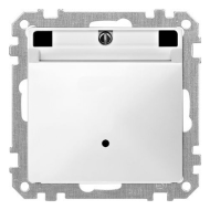 Выключатель карточный Merten Antique Полярно - белый (в сборе) 