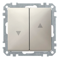 Выключатель для рольставней Merten Antique Бежевый (в сборе) 