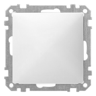 Выключатель одноклавишный Merten Antique Полярно - белый (в сборе) 