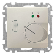 Терморегулятор для теплого пола с внешним датчиком Merten Antique Бежевый (в сборе) 