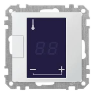 Терморегулятор электронный Merten Antique Полярно - белый (в сборе) 