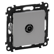 Розетка TV проходная Legrand Valena Life Алюминий (в сборе) 