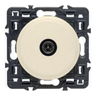 Розетка TV проходная Legrand Valena Life Слоновая кость (в сборе) (бежевый) 